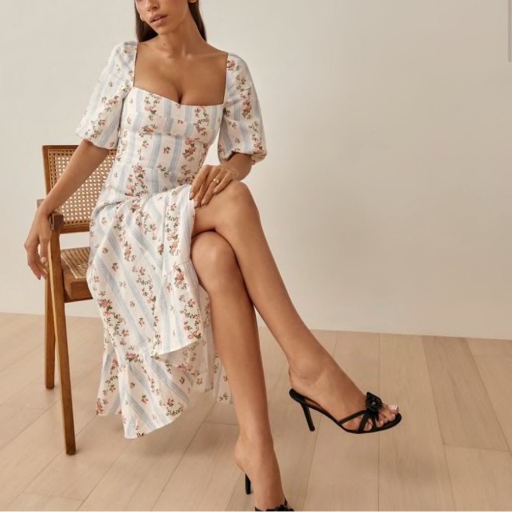Reformation Belgium Surrey Floral Maxi Dress